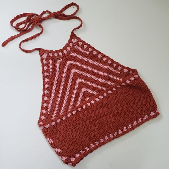 Forever 21 Crochet Halter Top S - Picture 2 of 5